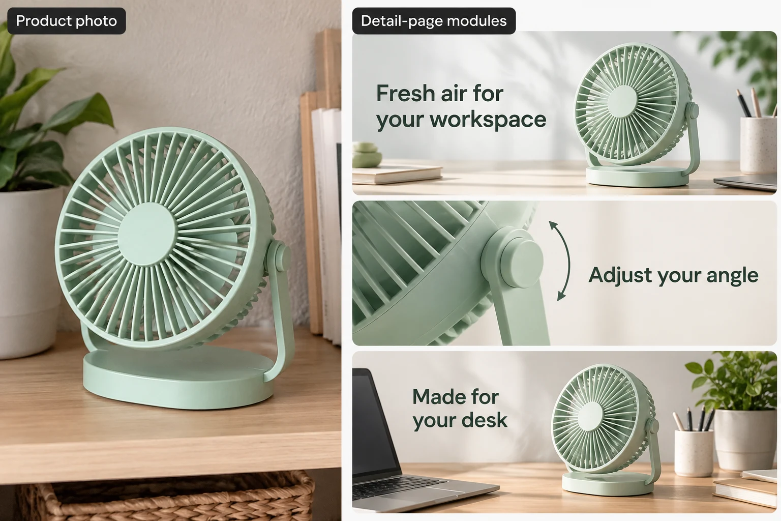A+ / detail pageAI-generated design example